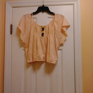 NWT Prince & Fox Junior Crop Top Size Large Pink